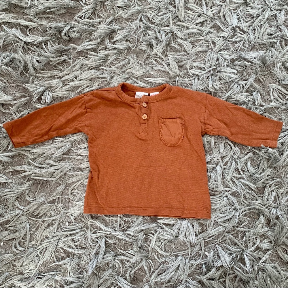 Zara Baby Long-Sleeved Tee Shirt Size 6-9M